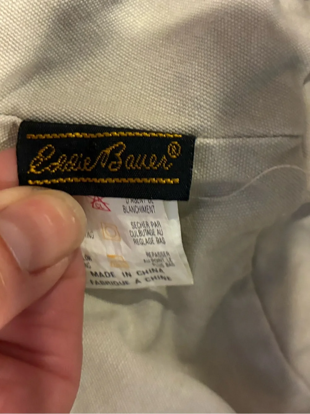Eddie Bauer Beige Bucket Hat, O/S, Cotton, Very Good Condition